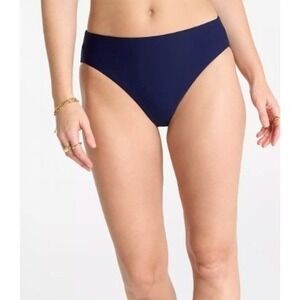 CALIA Womens Core Mid Rise Swim Bottom Opulent Blue Stripe BeachCore Sz XL NWT